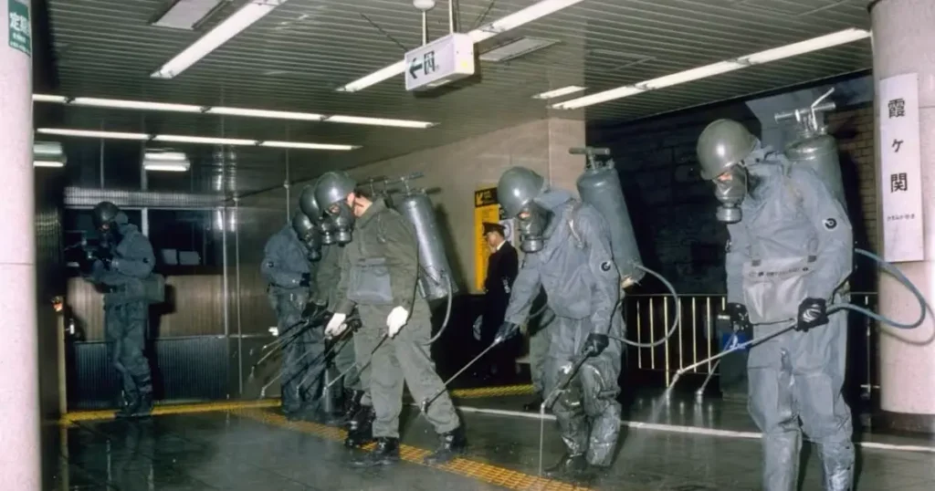 Tokyo subways are attacked with sarin gas, March 20, 1995